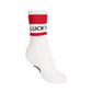 Castelbajac Women's Color Block Slogan Long Socks - Red