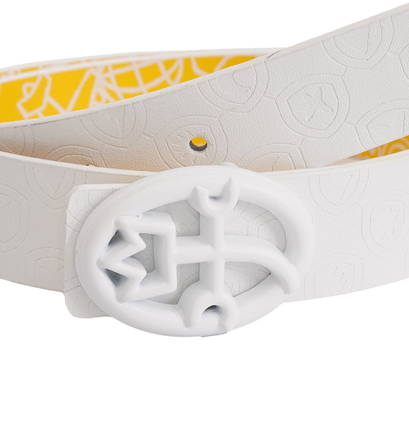 Castelbajac Women's Reversible Belt - White