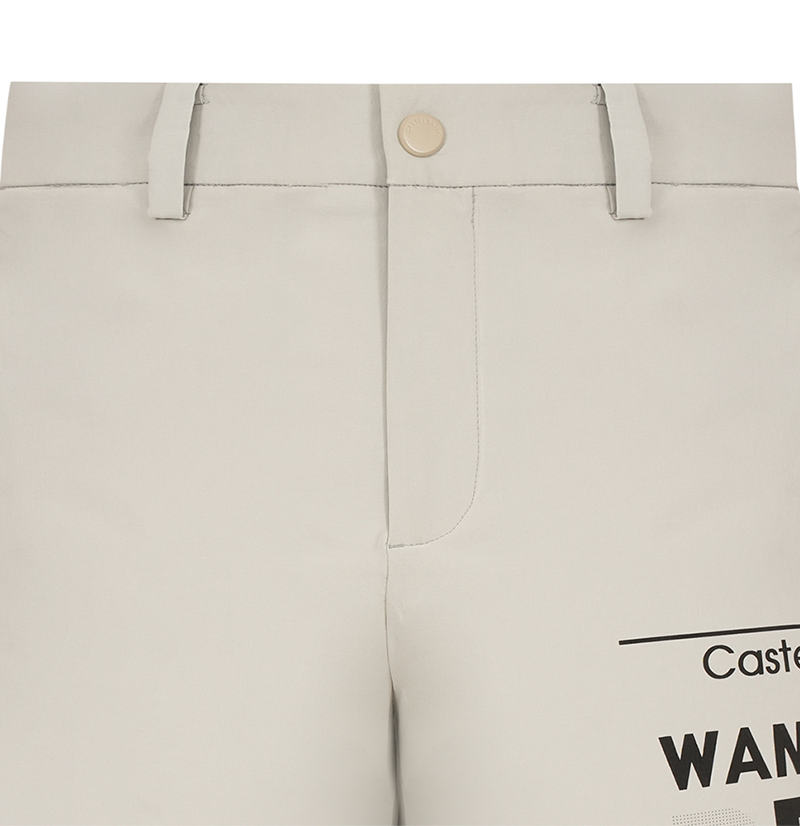 Castelbajac Men's Double-Sided Wool Band 5-Cuff Shorts - 2 Colors