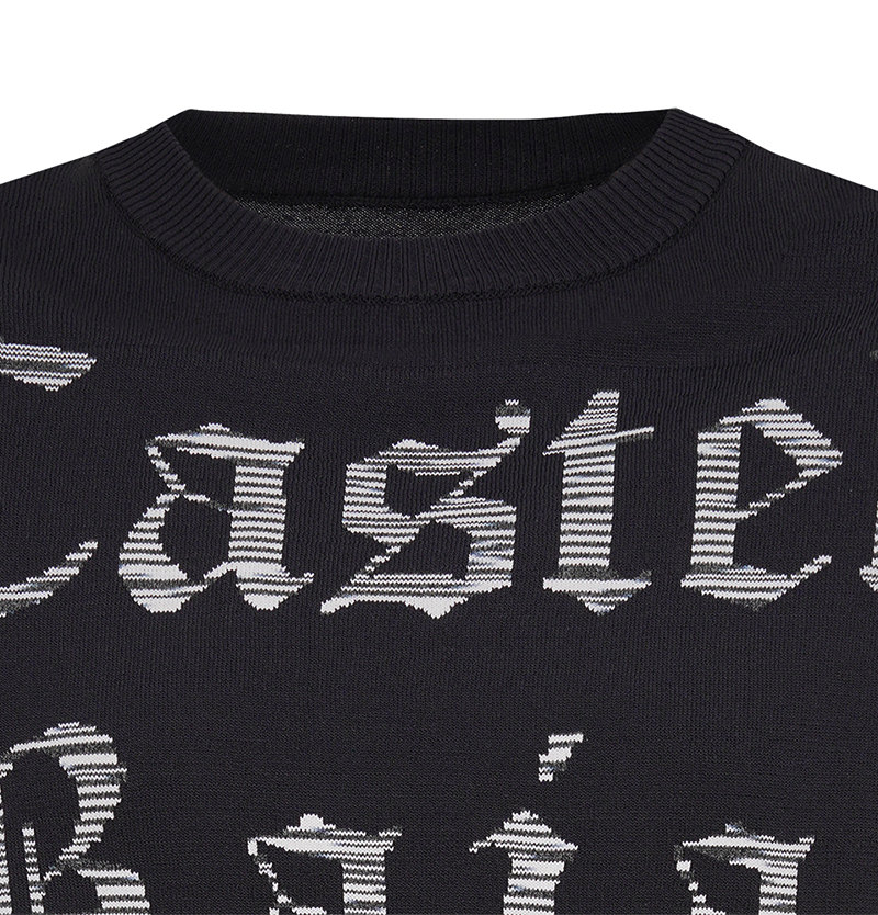 Castelbajac Men's Front Logo Knit Vest - Black