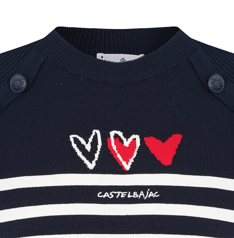 Castelbajac Women's Striped Short-Sleeve Sweater - 2 Colors