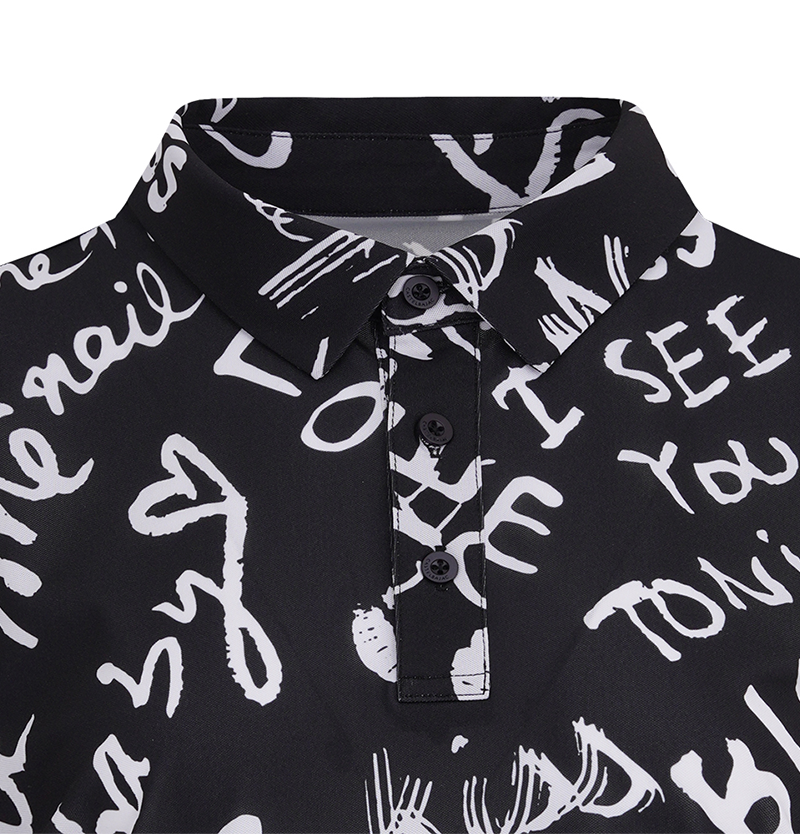 Castelbajac Men's Full-Size Drawing Lettering Polo T-Shirt - 2 Colors