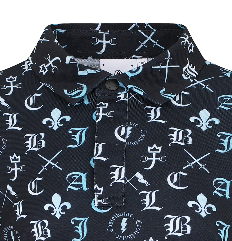 Castelbajac Men's Capsule Line Gradient Pattern Polo T-Shirt - 2 Colors
