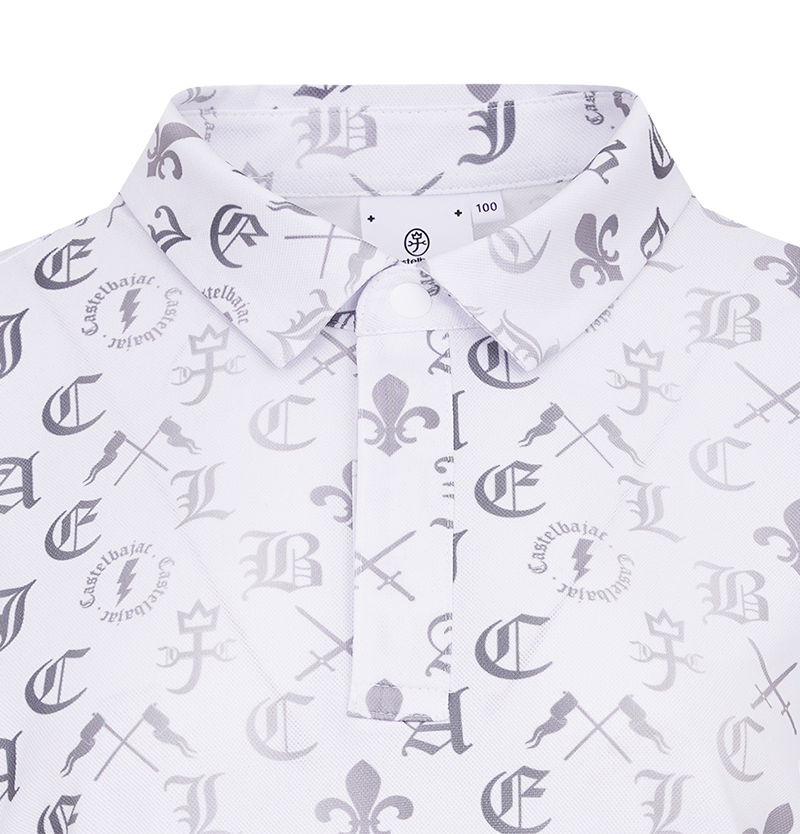 Castelbajac Men's Capsule Line Gradient Pattern Polo T-Shirt - 2 Colors
