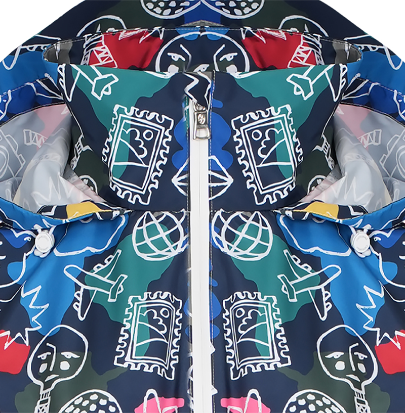 Castelbajac Women's Patterned Raincoat - Navy