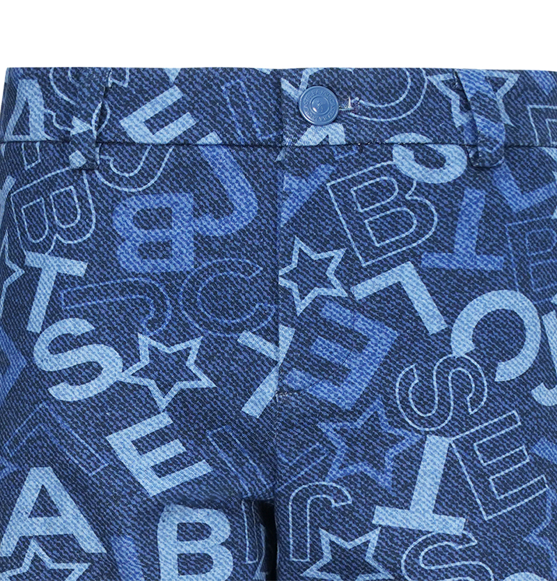 Castelbajac Men's Star Print Denim Pants - Navy