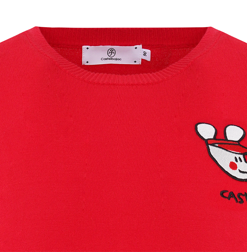 Castelbajac Women's Round Neck Letter Pullover - 2 Colors