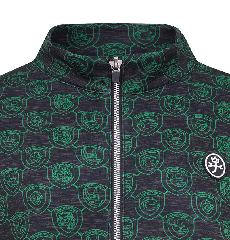 Castelbajac Men's JQD Print Training Top - Green