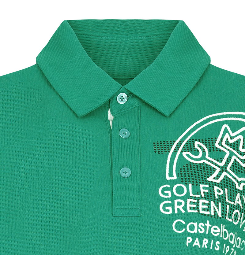 Castelbajac Men's Chest One-Point Collar T-Shirt - 3 Colors