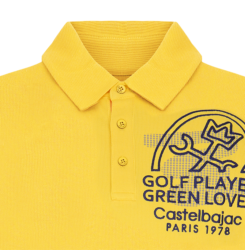 Castelbajac Men's Chest One-Point Collar T-Shirt - 3 Colors