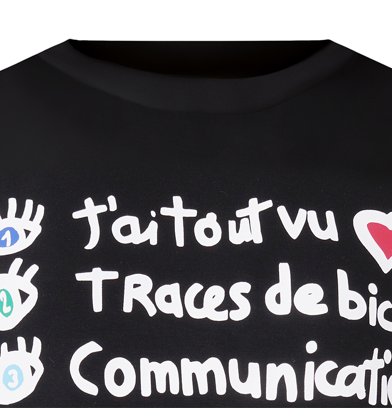 Castelbajac Women's Lettering Artwork Print Round T-Shirt - 3 Colors