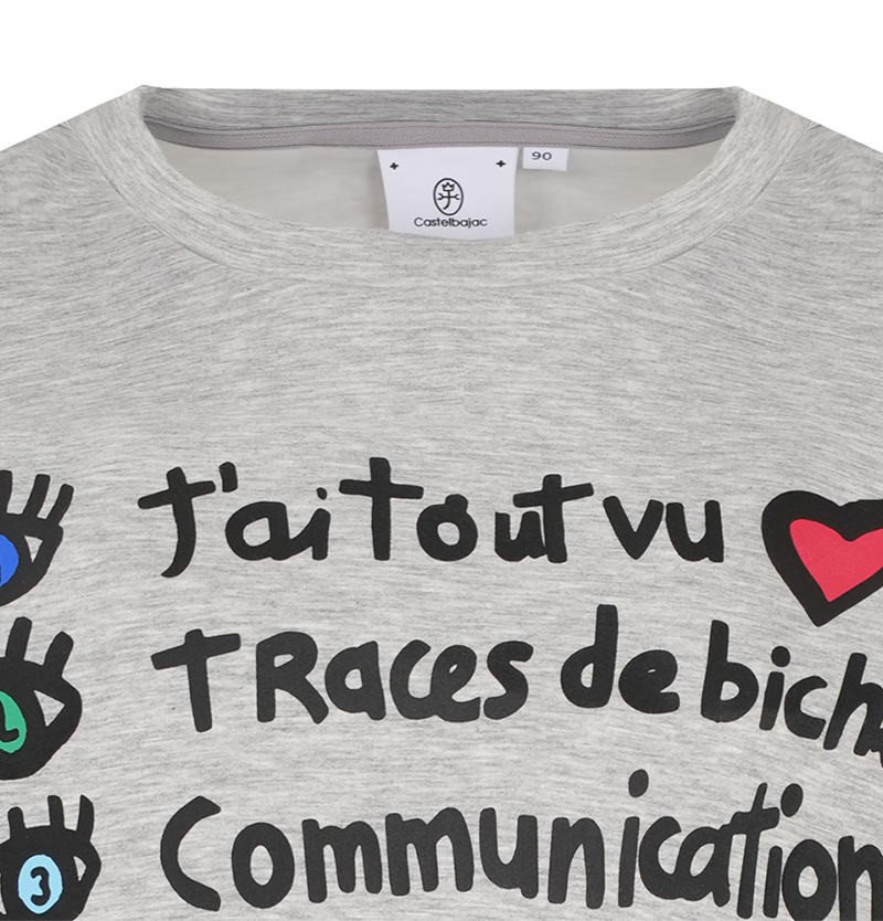Castelbajac Women's Lettering Artwork Print Round T-Shirt - 3 Colors