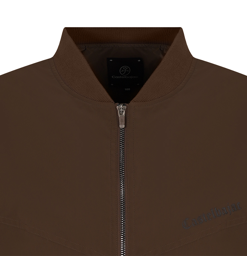 Castelbajac Men's Black Lined Cut-Out Blouson Jumper - Brown