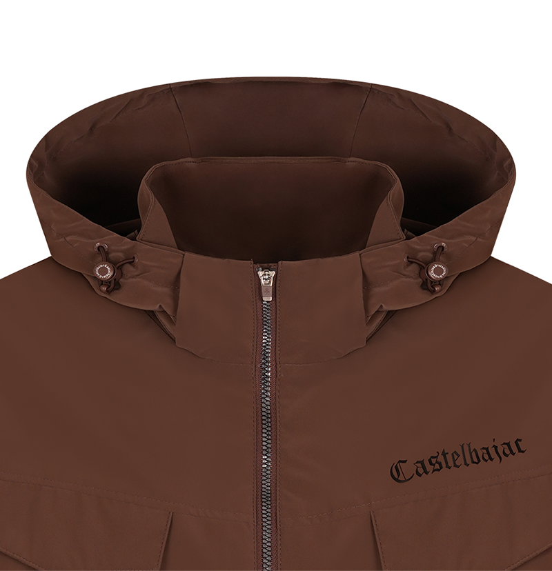 Castelbajac Women's Black Line Detachable Hooded Jumper - Brown