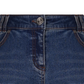 Castelbajac Women's Heart-Embroidered Point Bootcut Denim Pants - Blue