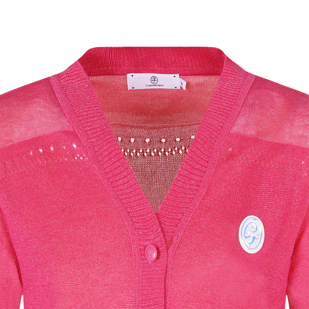 Castelbajac Women's Skashi V-Neck Cardigan - Pink