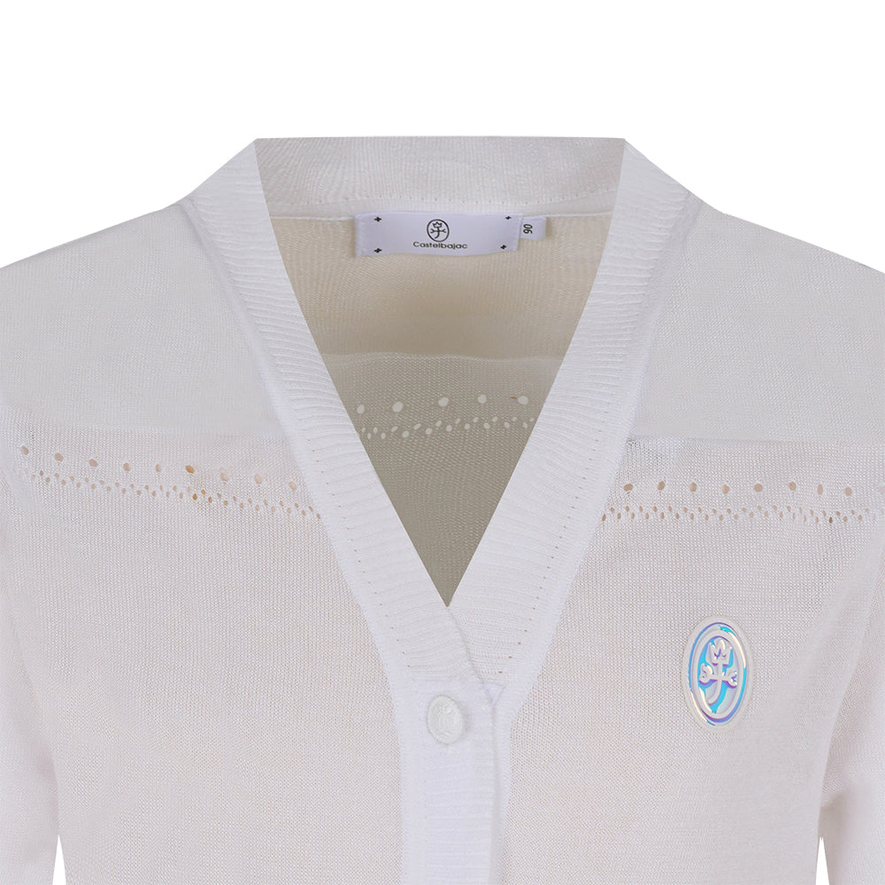 Castelbajac Women's Skashi V-Neck Cardigan - White