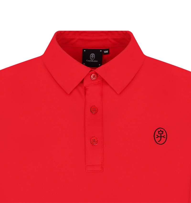 Castelbajac Men's Basic Collared T-Shirt - Red