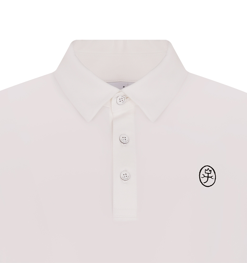 Castelbajac Men's Basic Collared T-Shirt - White