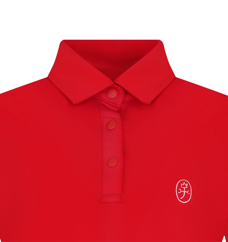 Castelbajac Women's Logo Embroidered Basic Collar T-Shirt - Red