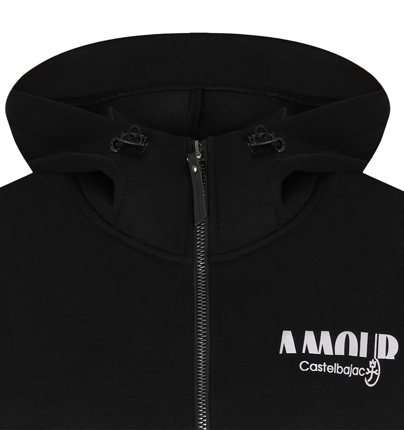 Castelbajac Women's Artwork Point Hooded Zip-Up - Black