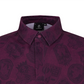 Castelbajac Men's Full-Print Short-Sleeve Collared T-Shirt - Purple