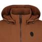 Women's Detachable Hooded Zip-Up Vest - Brown