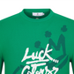 Castelbajac Men's Lettering Round Sweater - Green