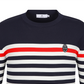 Castelbajac Men's Striped Round Sweater - Navy