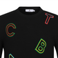 Castelbajac Men's Lettering Embroidered Round Neck Sweater - 2 Colors