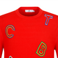 Castelbajac Men's Lettering Embroidered Round Neck Sweater - 2 Colors