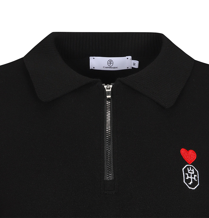 Castelbajac Women's Eri Half-Zip Sweater - Black