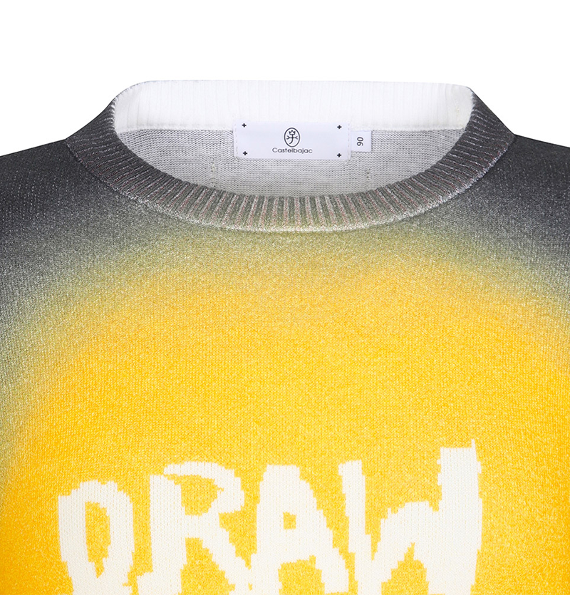 Castelbajac Women's Full-Length Lettering Sweater - Yellow