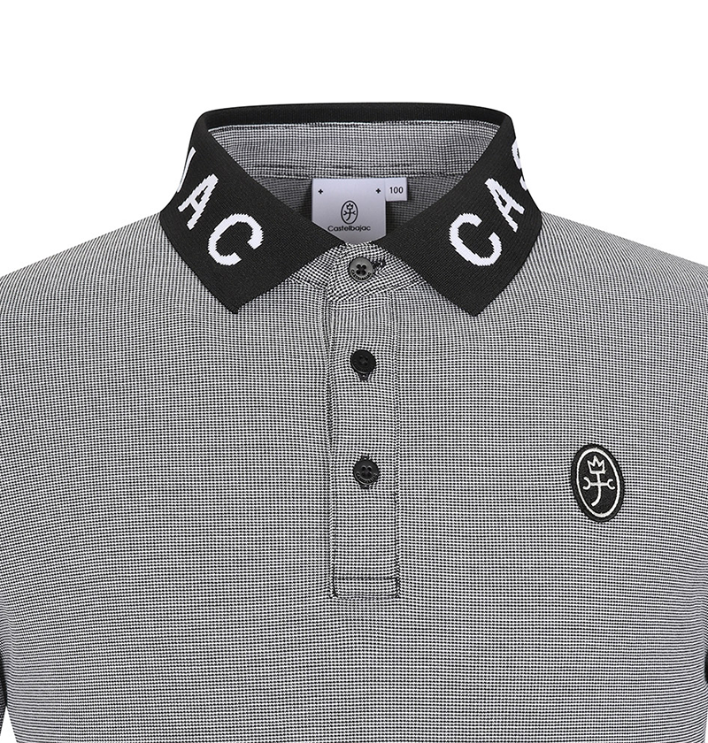 Castelbajac Men's Lettering Collar T-Shirt - Black
