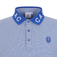 Castelbajac Men's Lettering Collar T-Shirt - Blue