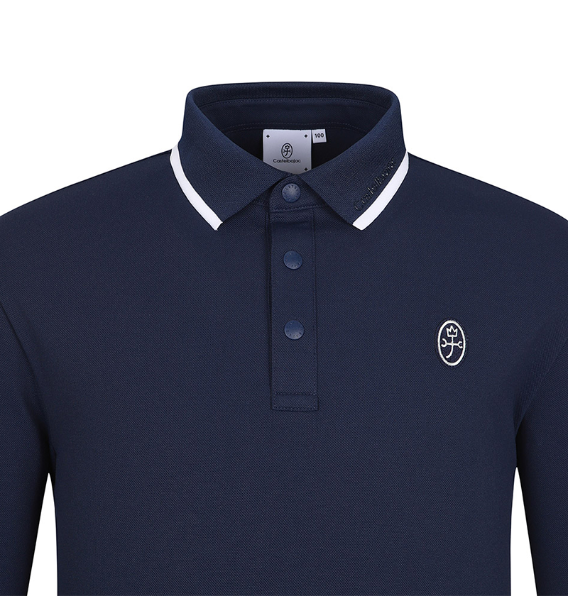 Castelbajac Men's Pique Collar T-Shirt - Navy