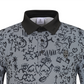 Castelbajac Men's Seasonal Pattern Long-Sleeve Collared T-Shirt - Black