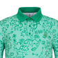 Castelbajac Men's Seasonal Pattern Long-Sleeve Collared T-Shirt - Green