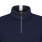 Castelbajac Men's High-Neck Half-Zip T-Shirt in Textured Fabric - Navy