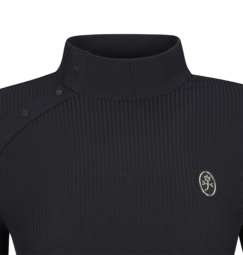 Castelbajac Women's Half-Length Golf T-Shirt - Black