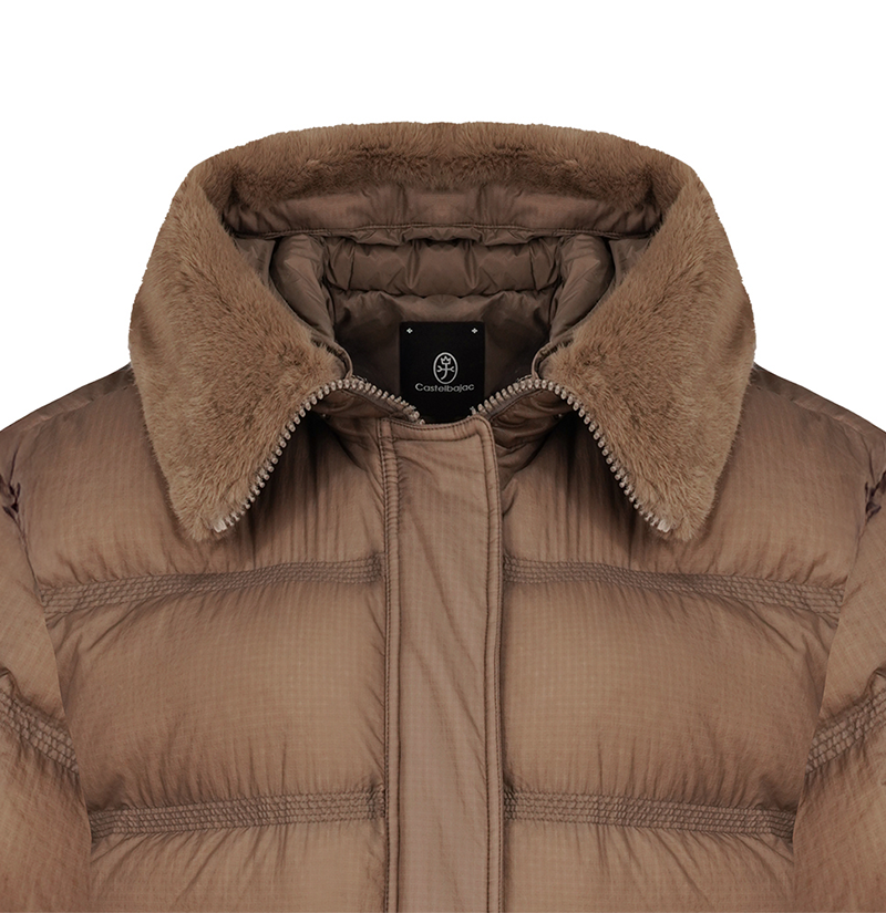 Castelbajac Women's Two-Color Duck Down Long Padding - Brown