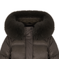 Castelbajac Women's Glossy Solid Duck Down Padding - Khaki