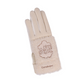 Castelbajac Women's Embroidered Fleece Gloves - Ivory