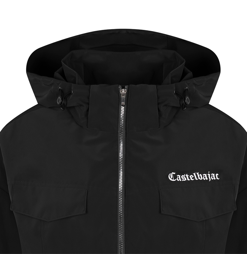 Castelbajac Women's Black Line Embroidered Point Leather Padded Jumper - Black