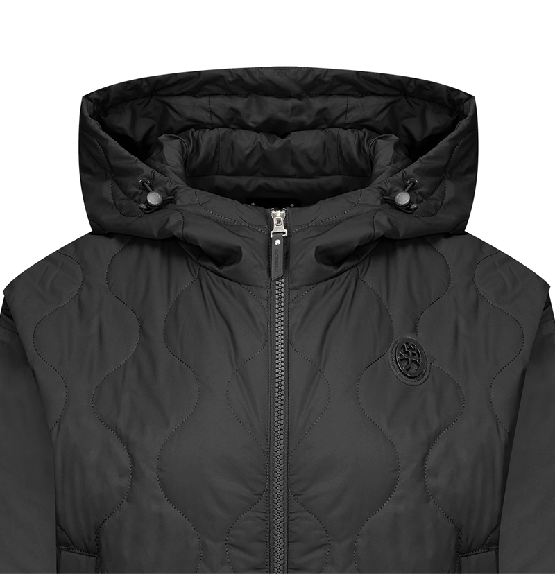 Castelbajac Women's Quilted Hooded Padded Jumper - Black