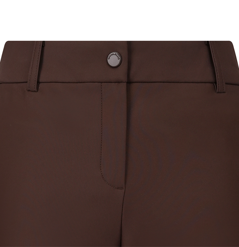Castelbajac Women's Logo Band Fleece Bootcut Pants - Brown