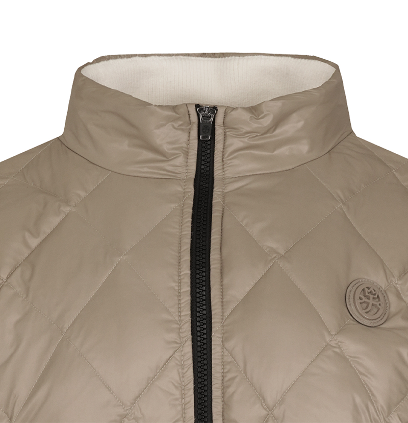 Castelbajac Men's Hybrid Duck Down Quilted Jumper - Beige