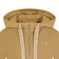 Castelbajac Women's Artwork Embroidered Hybrid Padded Zip-Up Hoodie - Beige