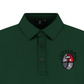 Men's Embroidered Point Basic Collar T-Shirt - Green