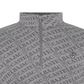 Castelbajac Men's Logo Jacquard Half-Zip T-Shirt - Grey